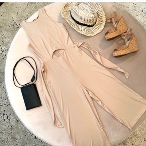 MATERIAL GIRL JUMPSUIT, FRONT CUT-OUT